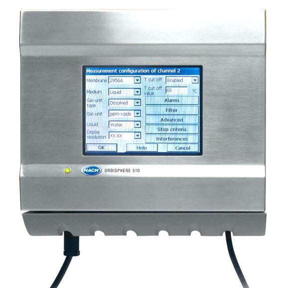 Orbisphere 410C Controller für Ozon-Sonde, Wandmontage, 100-240 VAC, 0/4-20 mA, Profibus