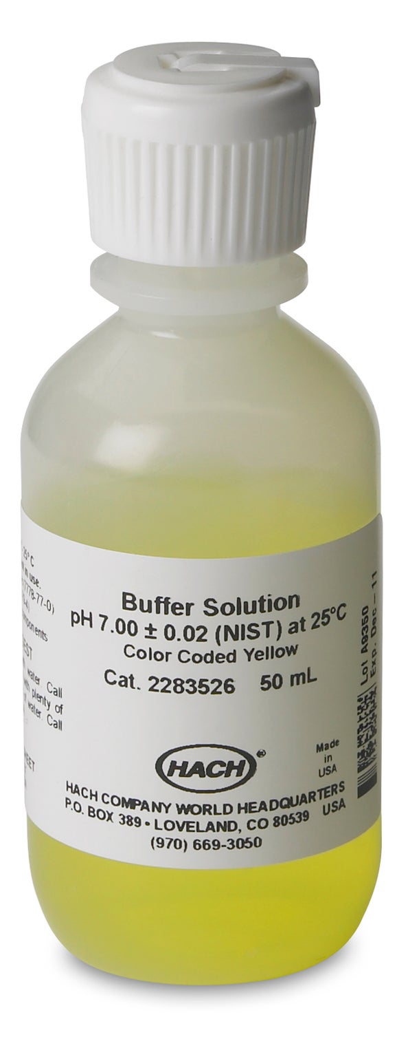 Pufferlösung, pH 7,00, gelbe Farbcodierung, 50 mL