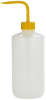 Bottle, Wash, Nalgene, Narrow Mouth, 500 mL, Yellow Cap/Stem, 6/pk